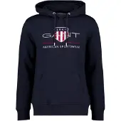 Gant Sweatshirt marine / lichtgrijs / rood / wit