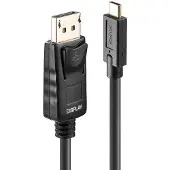 Lindy 43305 video kabel adapter 5 meter USB Type-C DisplayPort Zwart