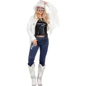Coppens Festival jasje franjes wit | Maat 36