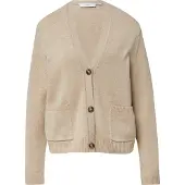 Comma Gebreid vest beige