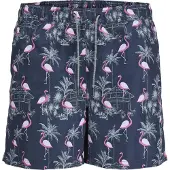 Jack & Jones Fiji AOP Zwemshort Jongens Donkerblauw - Grijs - Roze 128