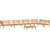 vidaXL 6-delige Loungeset pallet massief acaciahout