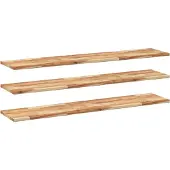 vidaXL Wandschappen 3 st zwevend olieafwerking 160x30x2 cm acaciahout