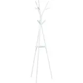 En.casa Kledingrek Edet kapstok met plank 179x48x48 cm wit []
