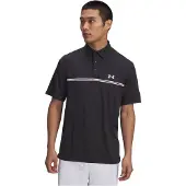 Under Armour Heren Playoff Golfpolo 3.0 Stripe Zwart/Wit