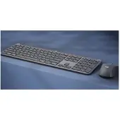 Logitech Signature Slim Combo MK950, Draadloos, RF draadloos + Bluetooth, Schaarmechanisme, QWERTY-indeling, Grafietkleur, Inclusief muis
