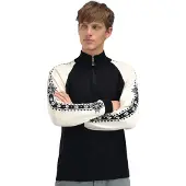 Dale of Norway Geilo, sweater, heren, zwart/wit
