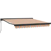 vidaXL Uitschuifbare luifel Meerkleurig 300 x 250 x 165 cm