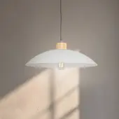 ONLI Glazen hanglamp OHANA, dimbaar, wit / opaal, Woon-/ Eetkamer, Glas, Scandinavisch, hanglamp