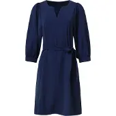 Smashed Lemon Damesmarineblauwe korte jurk |