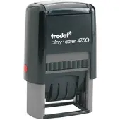 Trodat Printy-Dater Datumstempel 41 x 24 mm (bxh) Grijs, Zwart