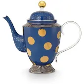 Pip studio Theepot Dot Delight Navy-Gold 1,25 L