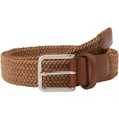 Lloyd Gevlochten riem bruin, Effen