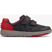 Clarks Rex Play K Marine/Rood Lea Schoenen