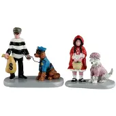 Lemax Halloweenminiatuur Trick-or-treat Companions 12x4x20 cm 2st