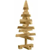 vidaXL Houten kerstboom KOTKA 60 cm Massief grenenhout Bruin