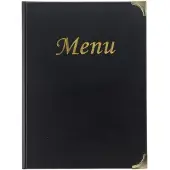 Securit menukaart Basic ft A4, zwart