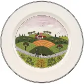 Villeroy & Boch 6x Villeroy & Boch Ontwerp Naif, Bord, Veelkleurig