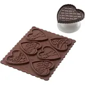 Silikomart Cookie Choc Kit cookie love hart silicone 3-delig
