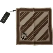 Dolce&Gabbana Zijden Sjaal Gestreept Logo