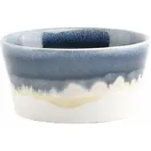 Salt & pepper Kom Flow Blauw 10 cm (Set van 4)