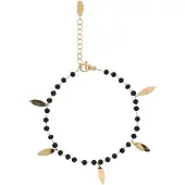 Faina Armband goud / zwart