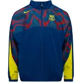 Nike FC Barcelona Woven Trainingsjack 2025-2026 Donkerblauw Geel Rood