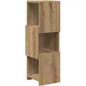 vidaXL Hoekkast 25,5x25x80cm Bewerkt hout Artisan Eiken