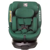 4Baby Enzo-Fix Autostoeltje 40-150cm I-Size Draaibaar Navy Groen