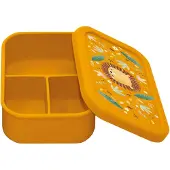 SASSI JUNIOR - Siliconen lunchbox voor kinderen - Oranje 12 x 17 cm