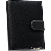Ronaldo Leren herenportemonnee RM-03L-BDF-BL-0010 Zwart