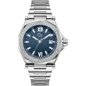 Gc Analoog horloge 'Legacy Sleek' navy / zilver