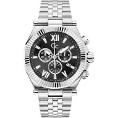 Gc Analoog horloge 'Atlas' zwart / zilver