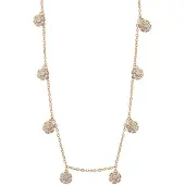 Faina Ketting goud / transparant