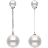 Faina Oorbellen zilver / wit