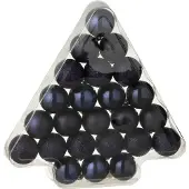 J-Line Kerstbal Blauw D 4 Cm 24 Stuks