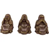 Dijk Natural Collections Buddha - Waxinelichthouder - Hore, Zien en Zwijgen