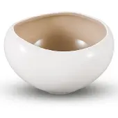 Bricard Barles Kommenset - 6-delig - Wit/Taupe - Ø12,2x11,5x7,6cm