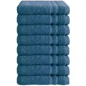 Byrklund gastendoekjes 30x50 - set van 8 - Hotelkwaliteit - Blauw