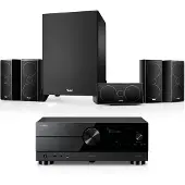 Teufel CONSONO 35 + Yamaha RX-A2A "5.1-Set" Home cinema Zwart