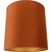 QAZQA Stoffen lampenkap oranje met gouden binnenkant 40/40/40