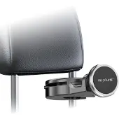 Rixus Backseat Headrest Magnetic Car Mount Holder Black