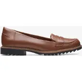 Clarks Griffin Milly Tan Leren Schoenen