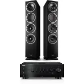 Teufel THEATER 500 + Yamaha R-N800A Stereo Zwart