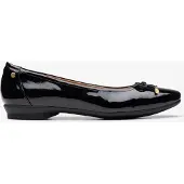 Clarks Candra Licht Zwarte Patenten Schoenen