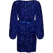 Noella Teagan wikkeljurk in marineblauw/blauw