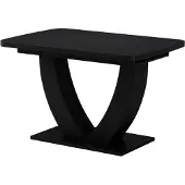 Vicco Eettafel Fenaro, Zwart, 120-160 x 80 cm Uitschuifbaar