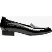 Clarks Keesha Luca Zwarte Patenten/Krokodillenleer Schoenen