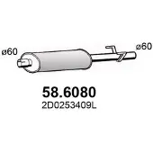 ASSO 58.6080 Uitlaat middendemper