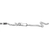 Bosal 291-041 Uitlaat middendemper